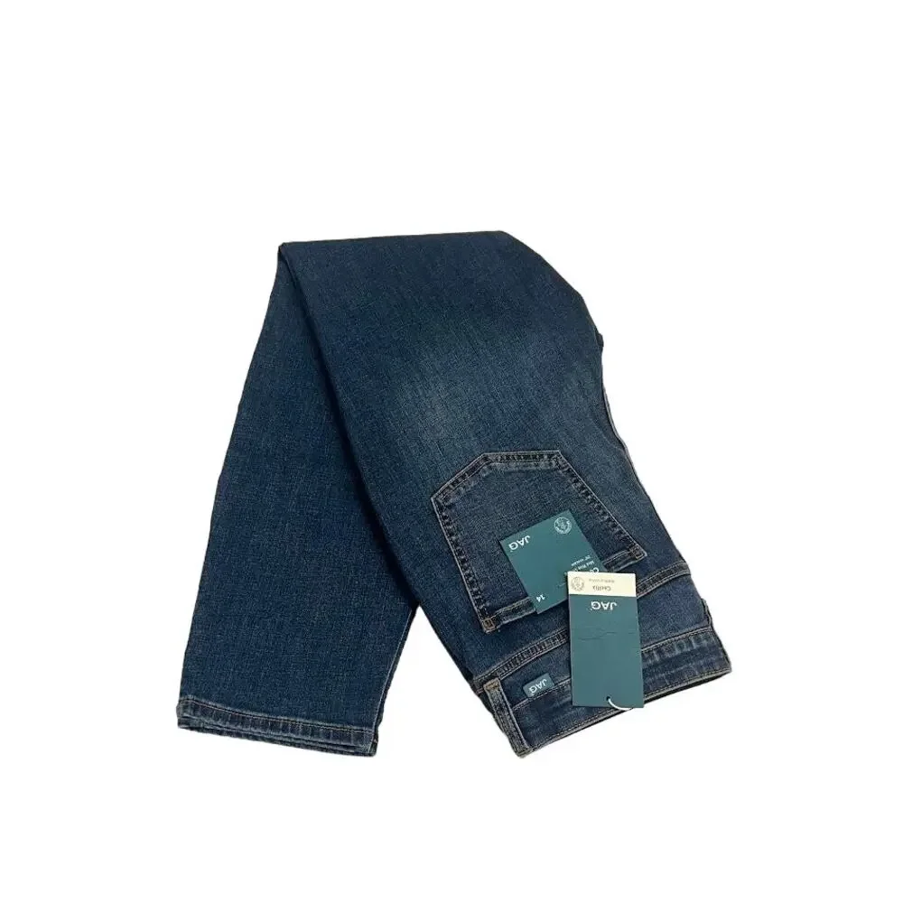 NWT! Jag Jeans Women's‎ Cecilia Mid Rise Skinny Jeans BLUE 14